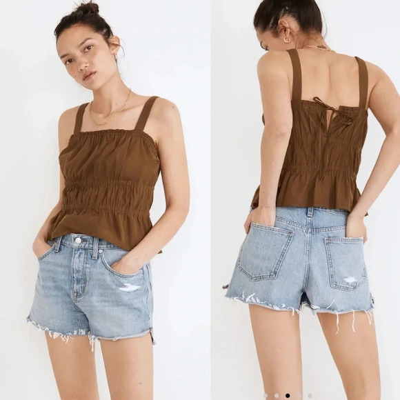Madewell Pants - Madewell Relaxed Denim Shorts in Madera Wash: Side-Slit Edition Size 28